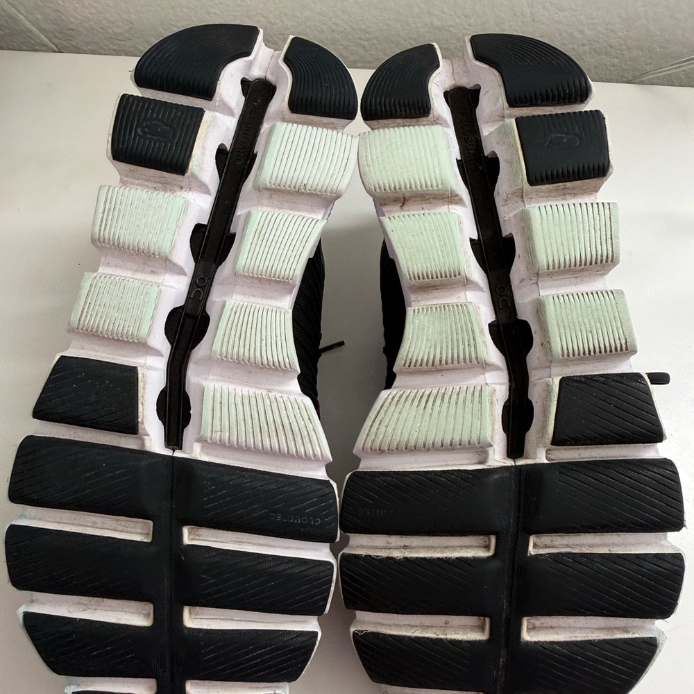 On Running Black and White Athletic Shoes - Picture 10 of 10